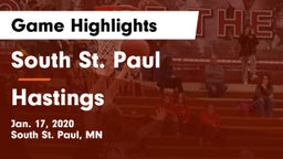 South St. Paul  vs Hastings  Game Highlights - Jan. 17, 2020