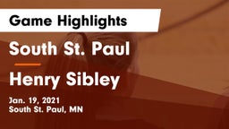 South St. Paul  vs Henry Sibley  Game Highlights - Jan. 19, 2021