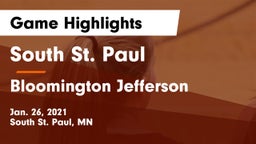 South St. Paul  vs Bloomington Jefferson  Game Highlights - Jan. 26, 2021