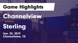 Channelview  vs Sterling  Game Highlights - Jan. 25, 2019