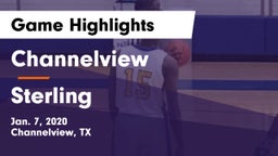 Channelview  vs Sterling  Game Highlights - Jan. 7, 2020
