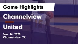 Channelview  vs United  Game Highlights - Jan. 14, 2020