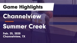 Channelview  vs Summer Creek  Game Highlights - Feb. 25, 2020