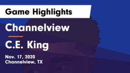Channelview  vs C.E. King  Game Highlights - Nov. 17, 2020