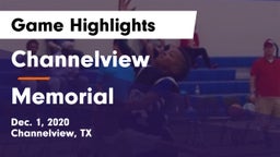 Channelview  vs Memorial  Game Highlights - Dec. 1, 2020