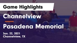 Channelview  vs Pasadena Memorial  Game Highlights - Jan. 22, 2021