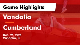 Vandalia  vs Cumberland  Game Highlights - Dec. 27, 2023