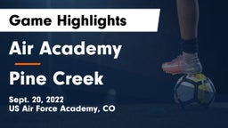 Air Academy  vs Pine Creek  Game Highlights - Sept. 20, 2022