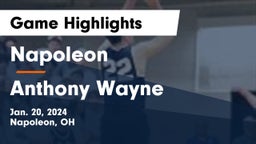 Napoleon vs Anthony Wayne  Game Highlights - Jan. 20, 2024