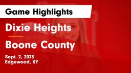 Dixie Heights  vs Boone County  Game Highlights - Sept. 2, 2023