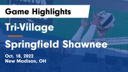 Tri-Village  vs Springfield Shawnee Game Highlights - Oct. 18, 2022
