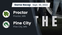 Recap: Proctor  vs. Pine City  2022