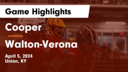 Cooper  vs Walton-Verona  Game Highlights - April 5, 2024