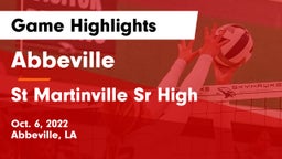 Abbeville  vs St Martinville Sr High Game Highlights - Oct. 6, 2022