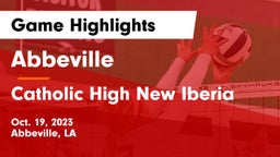 Abbeville  vs Catholic High New Iberia Game Highlights - Oct. 19, 2023
