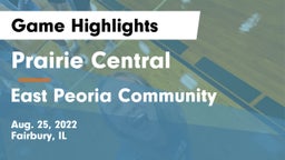 Prairie Central  vs East Peoria Community  Game Highlights - Aug. 25, 2022