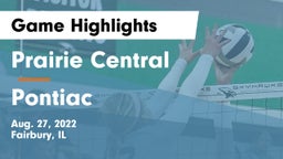 Prairie Central  vs Pontiac  Game Highlights - Aug. 27, 2022