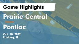 Prairie Central  vs Pontiac  Game Highlights - Oct. 20, 2022