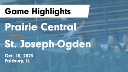 Prairie Central  vs St. Joseph-Ogden  Game Highlights - Oct. 10, 2023