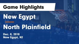 New Egypt  vs North Plainfield  Game Highlights - Dec. 8, 2018
