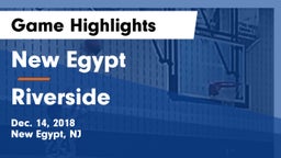 New Egypt  vs Riverside  Game Highlights - Dec. 14, 2018
