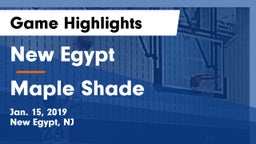 New Egypt  vs Maple Shade  Game Highlights - Jan. 15, 2019
