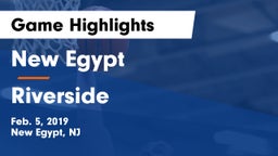 New Egypt  vs Riverside  Game Highlights - Feb. 5, 2019