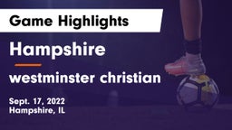 Hampshire  vs westminster christian Game Highlights - Sept. 17, 2022
