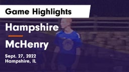 Hampshire  vs McHenry  Game Highlights - Sept. 27, 2022