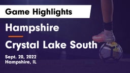 Hampshire  vs Crystal Lake South  Game Highlights - Sept. 20, 2022