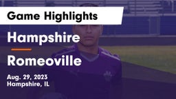 Hampshire  vs Romeoville  Game Highlights - Aug. 29, 2023