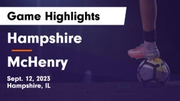 Hampshire  vs McHenry  Game Highlights - Sept. 12, 2023