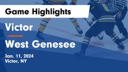 Victor  vs West Genesee  Game Highlights - Jan. 11, 2024