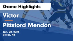 Victor  vs Pittsford Mendon  Game Highlights - Jan. 20, 2024