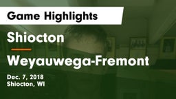 Shiocton  vs Weyauwega-Fremont  Game Highlights - Dec. 7, 2018