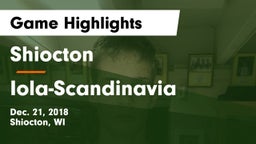 Shiocton  vs Iola-Scandinavia  Game Highlights - Dec. 21, 2018