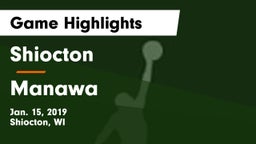 Shiocton  vs Manawa Game Highlights - Jan. 15, 2019