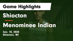 Shiocton  vs Menominee Indian  Game Highlights - Jan. 10, 2020