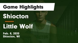 Shiocton  vs Little Wolf  Game Highlights - Feb. 8, 2020