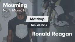 Matchup: Mourning  vs. Ronald Reagan 2016