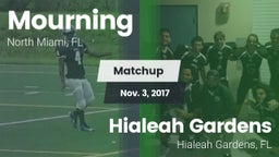 Matchup: Mourning  vs. Hialeah Gardens  2017