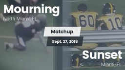 Matchup: Mourning  vs. Sunset  2018