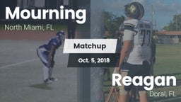 Matchup: Mourning  vs. Reagan  2018