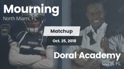 Matchup: Mourning  vs. Doral Academy  2018