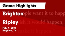 Brighton  vs Ripley  Game Highlights - Feb. 9, 2023