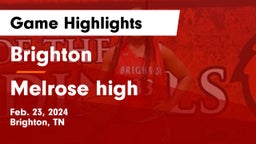 Brighton  vs Melrose high Game Highlights - Feb. 23, 2024
