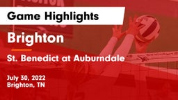 Brighton  vs St. Benedict at Auburndale   Game Highlights - July 30, 2022