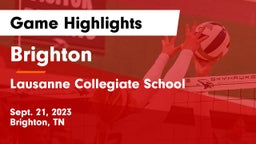 Brighton  vs Lausanne Collegiate School Game Highlights - Sept. 21, 2023