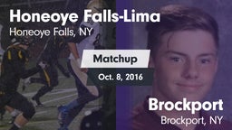 Matchup: Honeoye Falls-Lima vs. Brockport  2016