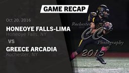 Recap: Honeoye Falls-Lima  vs. Greece Arcadia  2016